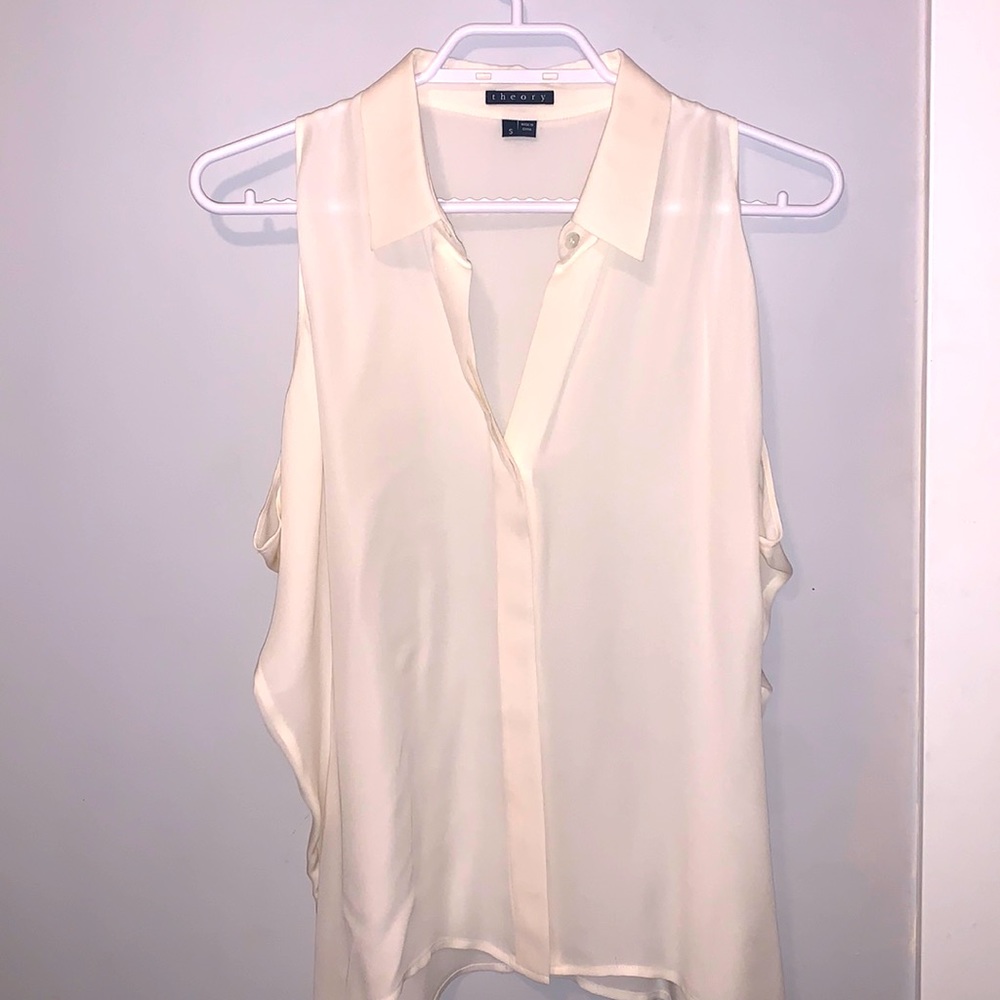 Theory silk sleeveless blouse - like new